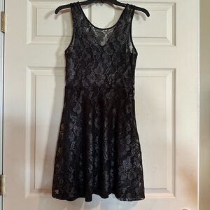 Black lace dress, size XS